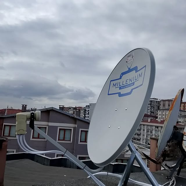 Apartman uydu sistemi saha çalışması